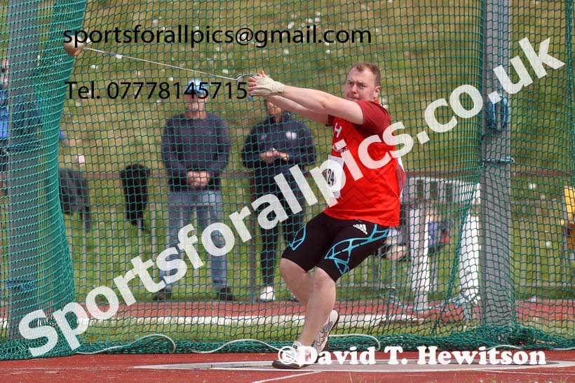 Senior mens hammer, 2022 Northern Senior and Under-20 Champs., Wavertree Athletics Centre, Liverpool. Photo: David T. Hewitson/Sports for All Pics